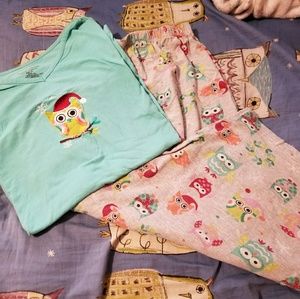 Owl Christmas pajamas